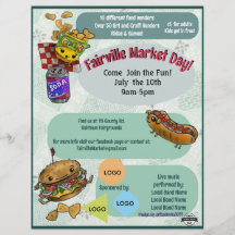 Panfleto de Evento de Dia de Mercado (Sem IA)