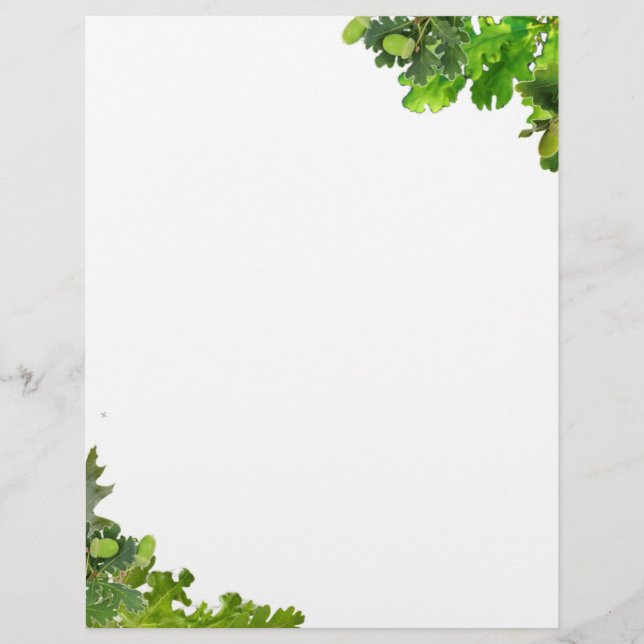 PAPEL TIMBRADO PAPEL DE CONVITE À FOLHA DE OACK DE 8,5 X 11" (Frente)