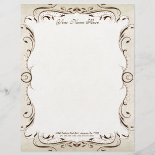 Papel Timbrado Papel do resumo do cabeçalho do olhar do