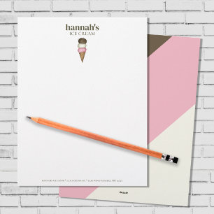 Papel Timbrado Papelaria Comercial Sorvete Personalizado