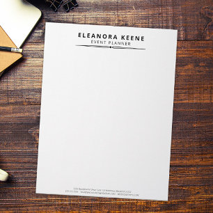 Papel Timbrado Papelaria Empresarial Personalizada Minimalista,