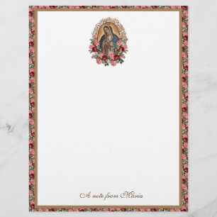 Papel Timbrado Papelaria Estação Católica Virgem Maria Guadalupe 