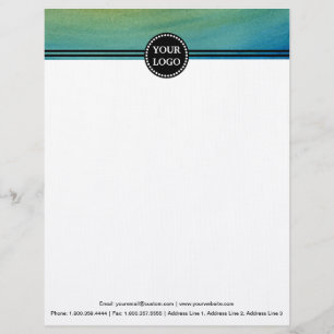 Papel Timbrado Papelaria Moderna Personalizada Monograma Preto e