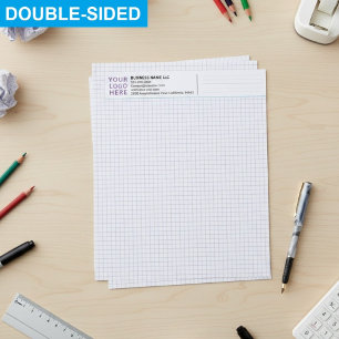 Papel Timbrado Papers de Gráficos de Empresa Minimalista Personal