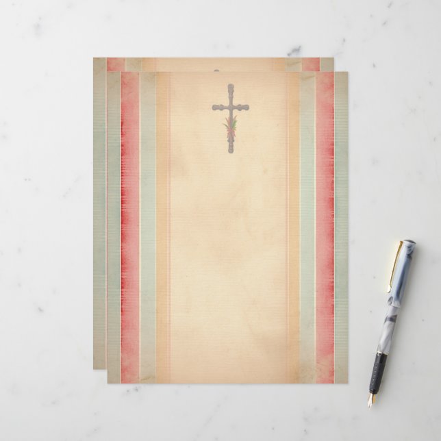 Papel Timbrado Páscoa Cross (Frente/Verso In Situ)