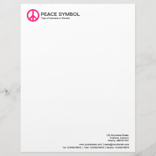 Papel Timbrado Paz Bruta - Vermelho Neon