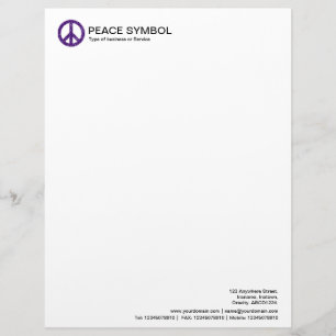 Papel Timbrado Paz Profunda - Roxo Profundo