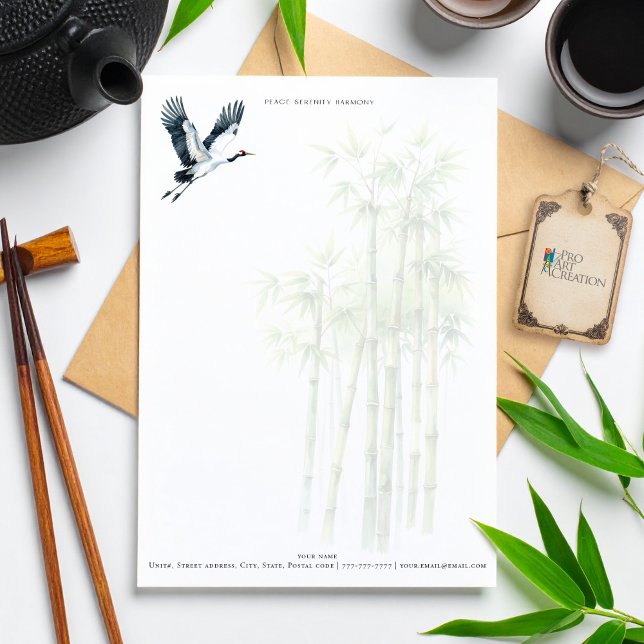 Papel Timbrado Paz, Serenidade, Harmonia - Papel Carta Personaliz (Criador carregado)