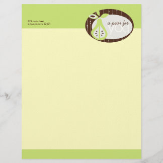 Papel Timbrado Pear Para Você Cabeça Letal