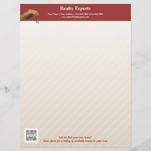 Papel Timbrado Peritos do Realty do modelo do cabeçalho