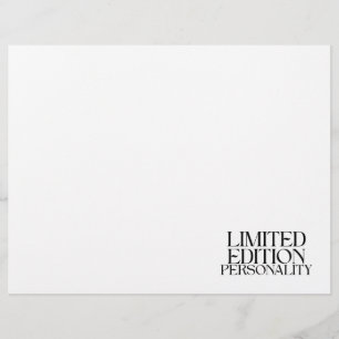 Papel Timbrado Personalidade de Edição Limitada Tipografia Sarcás