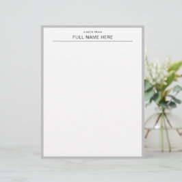 Papel Timbrado Personalizado com Estilo para Mensa