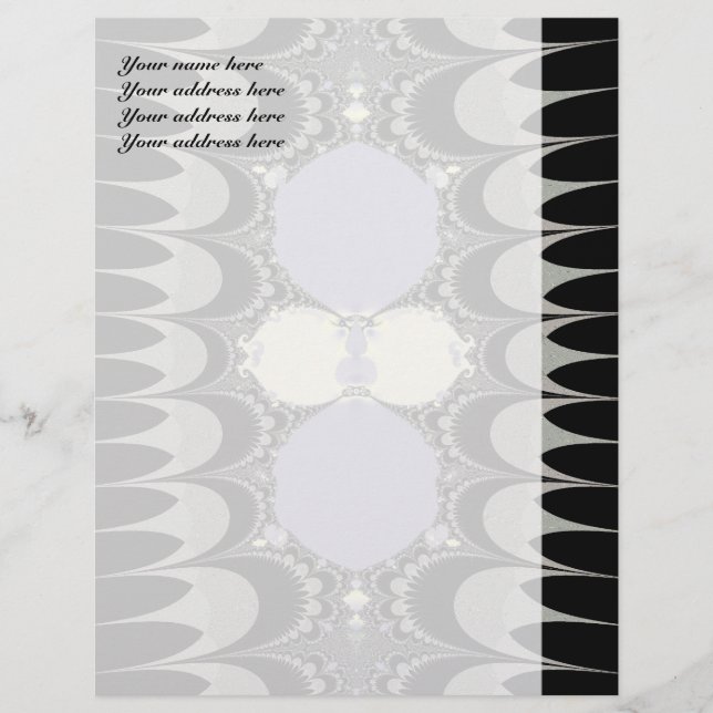 Papel Timbrado Personalizado com Ornamento Dourado (Frente)