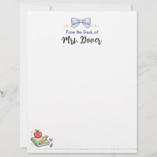 Papel Timbrado Personalizado da Mesa do Professor