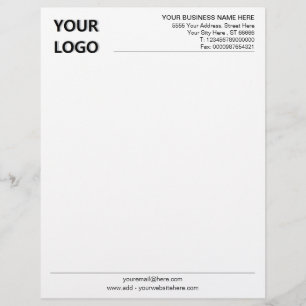 Papel Timbrado Personalizado o título de nota comercial com o log