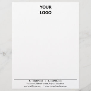 Papel Timbrado Personalizado o título de nota comercial com o log