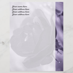 Papel Timbrado Personalizado Rosa Roxa