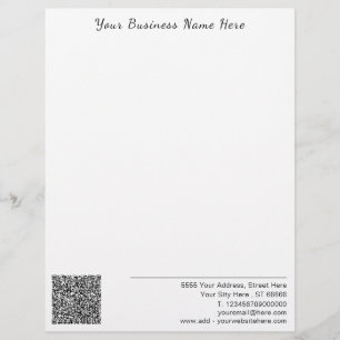 Papel Timbrado Personalizado seu timbrado comercial com código QR
