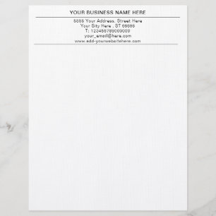 Papel Timbrado Personalizado Simples Sua Letterhead Do Escritório
