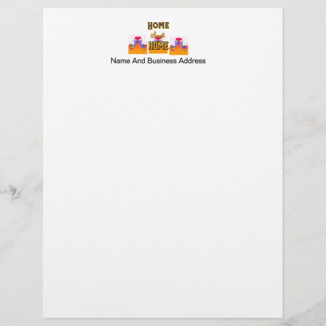 Papel Timbrado Personalizar o Home Sweet Home Imóveis (Frente)