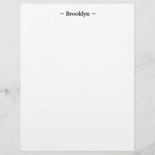Papel Timbrado personalizar o nome da alteração texto branco pret