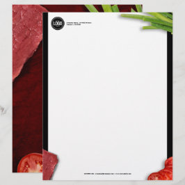 Papel Timbrado Personalizar o tema do restaurante bife
