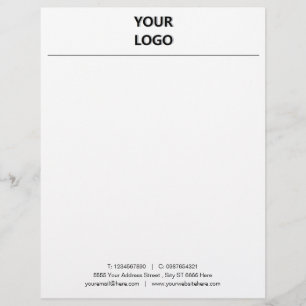 Papel Timbrado Personalize seu escritório Letterhead com logotipo