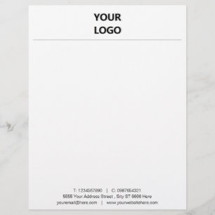 Papel Timbrado Personalize seu próprio Design Business Letterhead
