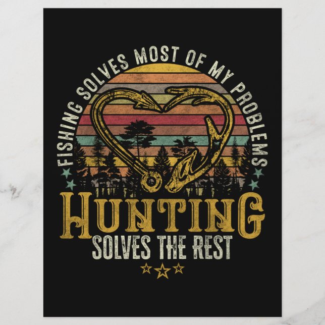 Papel Timbrado Pesca e Caçador de Sombras, Antena, Caça a Veados (Frente)