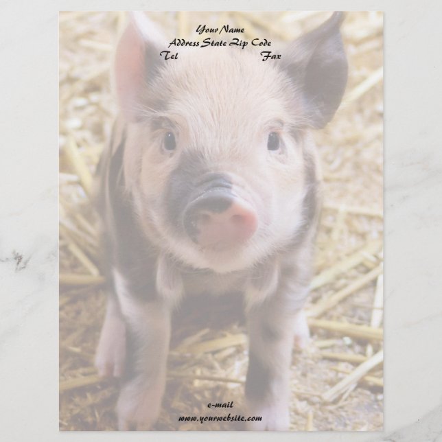 Papel Timbrado Piglet (Frente)