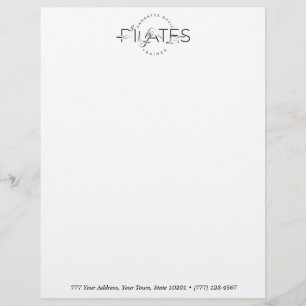 Papel Timbrado Pilates Possui Palavras em Pilatos