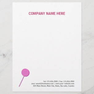 Papel Timbrado Pink Lollypop