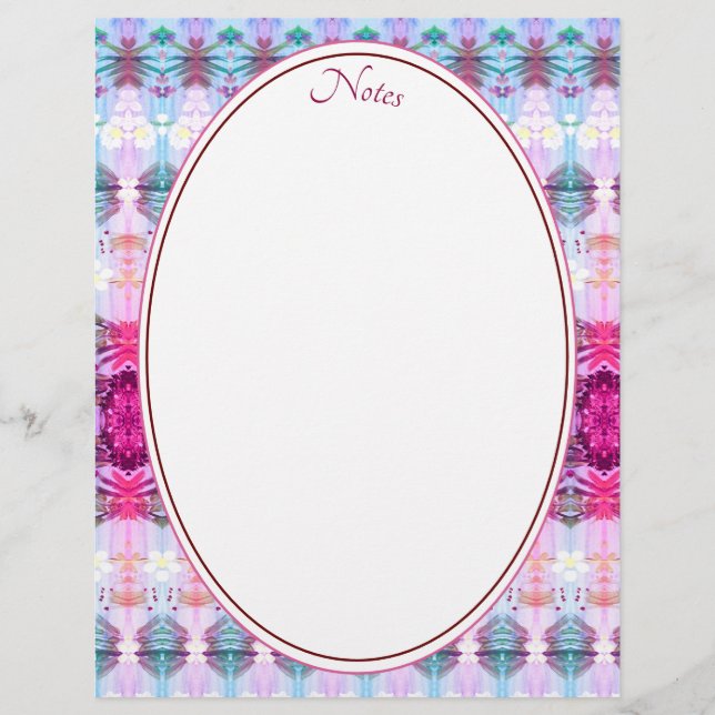 Papel Timbrado Pintas turquesas e brancas (Frente)