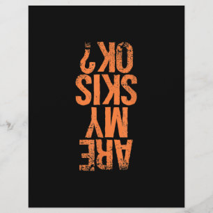 Papel Timbrado Pista de esqui   Os Meus Pregos Estão Bem?