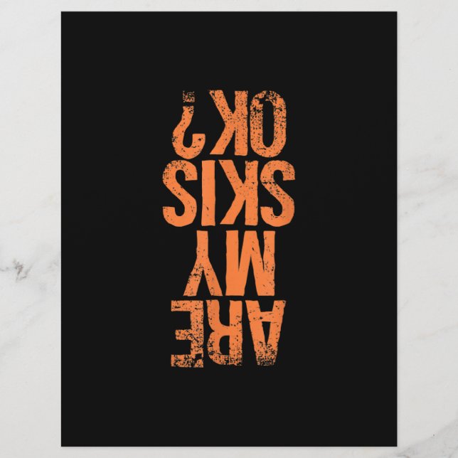 Papel Timbrado Pista de esqui | Os Meus Pregos Estão Bem? (Frente)