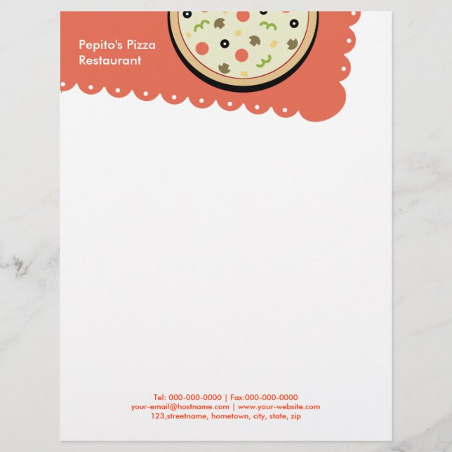 Papel Timbrado Pizza (Frente)