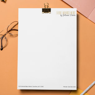 Papel Timbrado Planejamento de Eventos de Negócios de Marca