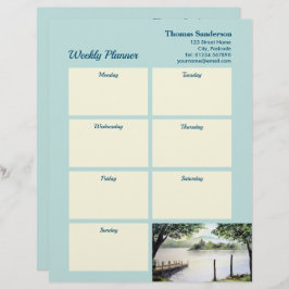 Papel Timbrado Planner Derwentwater Lake District Cumbria