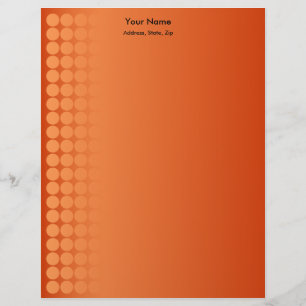 Papel Timbrado Pontos de gradiente laranja