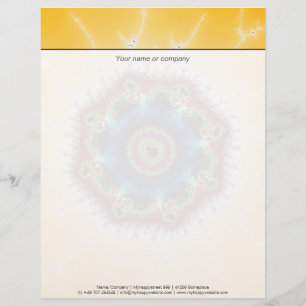 Papel Timbrado Porta copos - Arte Fractal