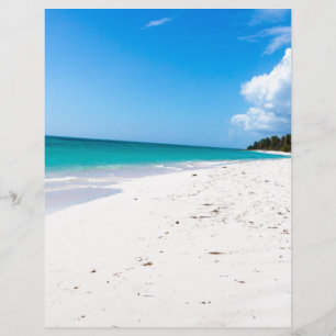 Papel Timbrado praia de Isla Saona no Caribe