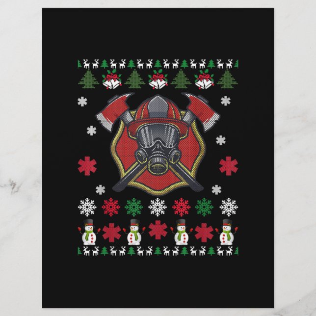 Papel Timbrado Presentes Engraçados De Fogueira De Natal (Frente)