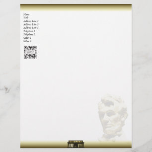 Papel Timbrado Presidente Lincoln do modelo do cabeçalho