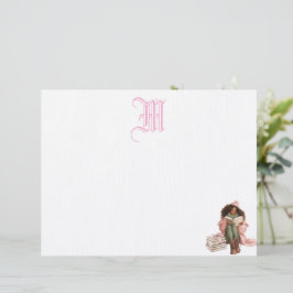 Papel Timbrado Preto Romance Book Lover Personalizado Letreiro