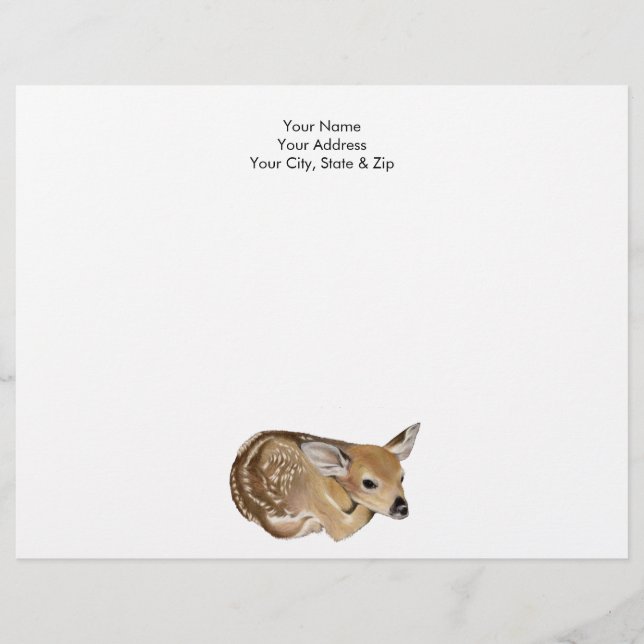 Papel Timbrado Primavera Fawn (Frente)
