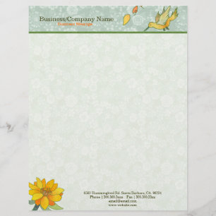 Papel Timbrado Primavera Hummingbird Cosmetology Business
