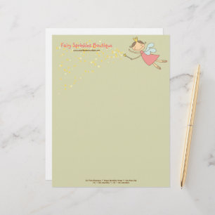 Papel Timbrado Princesa Leiteira Rosa Quimológica E Estrelas Mági