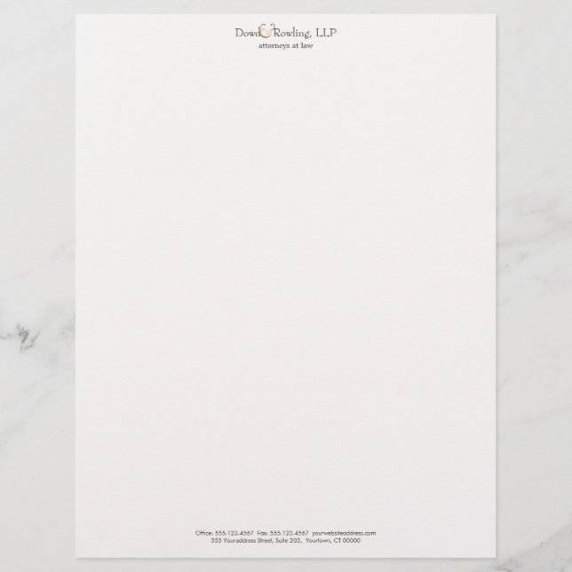 Papel Timbrado Procurador-Geral da Lei Simples White Letterhead (Frente)