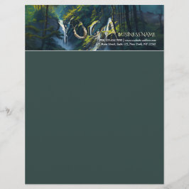 Papel Timbrado Professora de Meditação de Texto Oculto Nature For