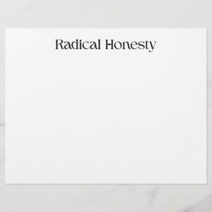 Papel Timbrado Profissional Honestidade Radical